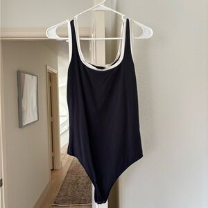 Abercrombie & Fitch Black and White Body Suit